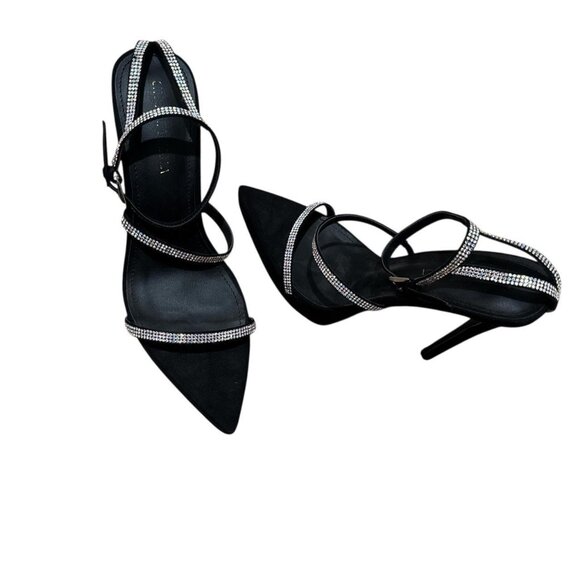 Shoe Republica Black and silver high heel shoes - Picture 2 of 5